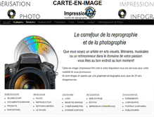 Tablet Screenshot of carte-en-image.com